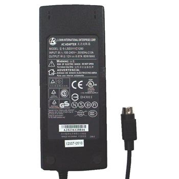 LI SHIN Genuine Original LSE0111C1280 AC Adapter 12V 6.67A 80W For ViewSonic VX2000 LCD Monitor and Others Brand New