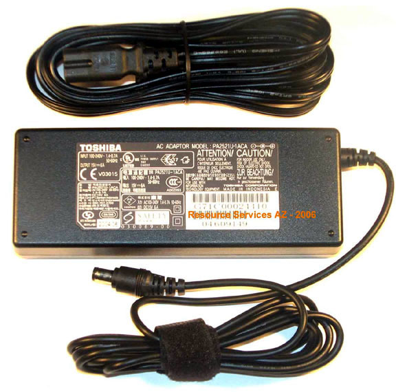 Toshiba Genuine Original PA2521U-1ACA AC Power Adapter 15V 6A For Satellite 2435 2410 1800 1805 Portege 2000 2010 and A15 A55 M35